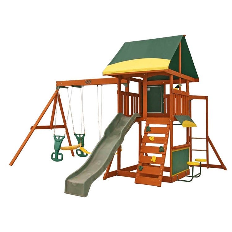 KIDKRAFT BROOKRIDGE WOODEN GYMSET (4.22 X 3.86 X 2.74 M)