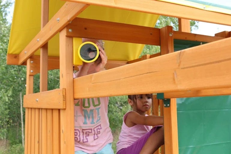 KIDKRAFT BROOKRIDGE WOODEN GYMSET (4.22 X 3.86 X 2.74 M)