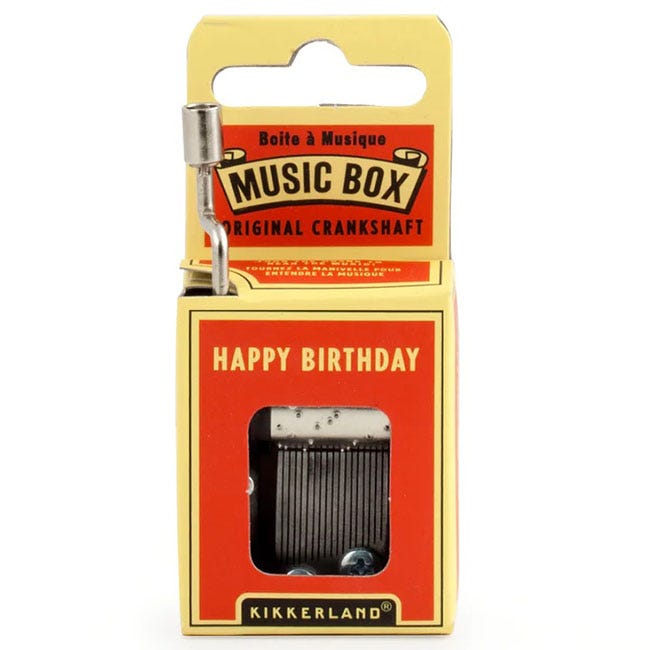 KIKKERLAND MUSIC BOX HAPPY BIRTHDAY