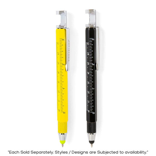 KIKKERLAND WRITING 7-IN-1 GADGET PEN MULTI PURPOSE ASST