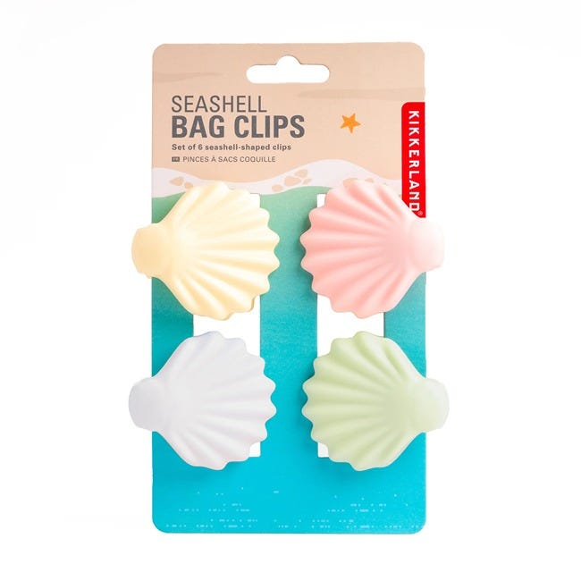 KIKKERLAND SEASHELL BAG CLIPS