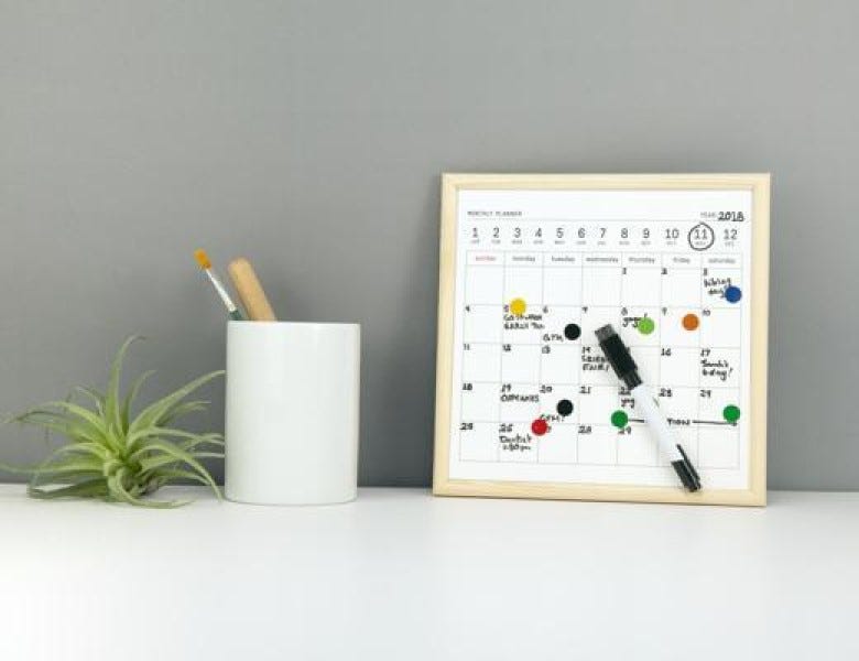 KIKKERLAND WHITE BOARD CALENDAR