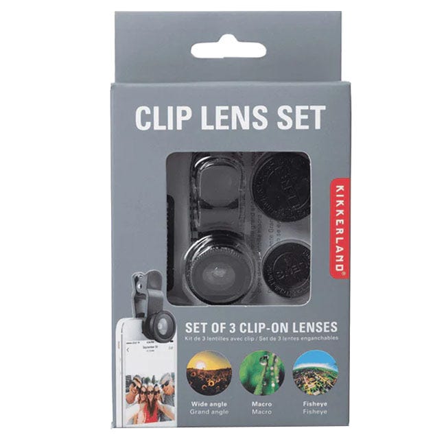 KIKKERLAND PHONE CLIP LENS KIT SET OF 3