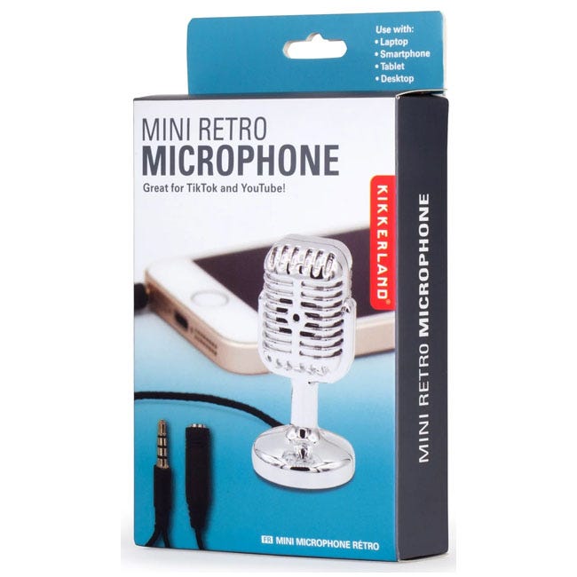 KIKKERLAND MINI RETRO MICROPHONE
