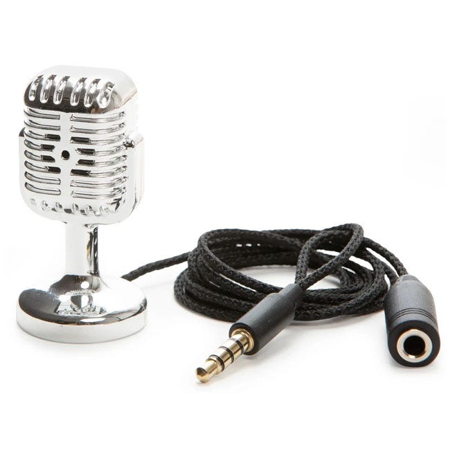 KIKKERLAND MINI RETRO MICROPHONE