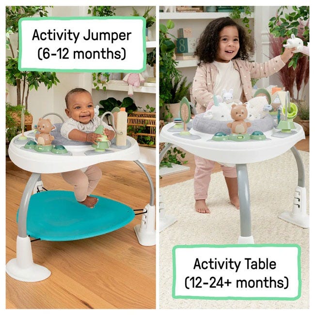 BRIGHT STARTS INGENUITY SPRING AND SPROUT 2-IN-1 BABY ACTIVI