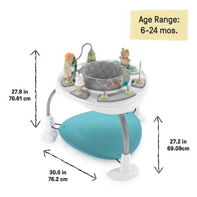BRIGHT STARTS INGENUITY SPRING AND SPROUT 2-IN-1 BABY ACTIVI