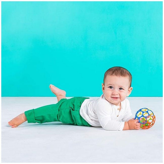 BRIGHT STARTS OBALL EASY GRASP CLASSIC COLOR FULL  BALL