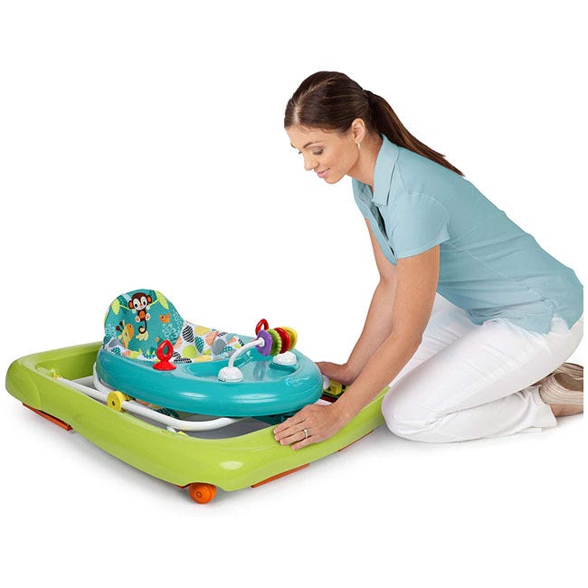 BRIGHT STARTS GIGGLING SAFARI FOLDABLE WALKER