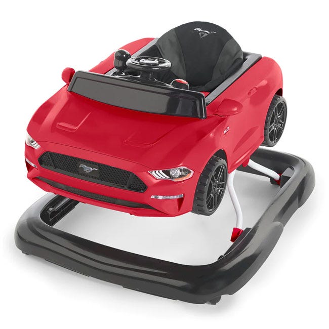 BRIGHT STARTS FORD MUSTANG 4IN1 ACTIVITY PUSH WALKER RED