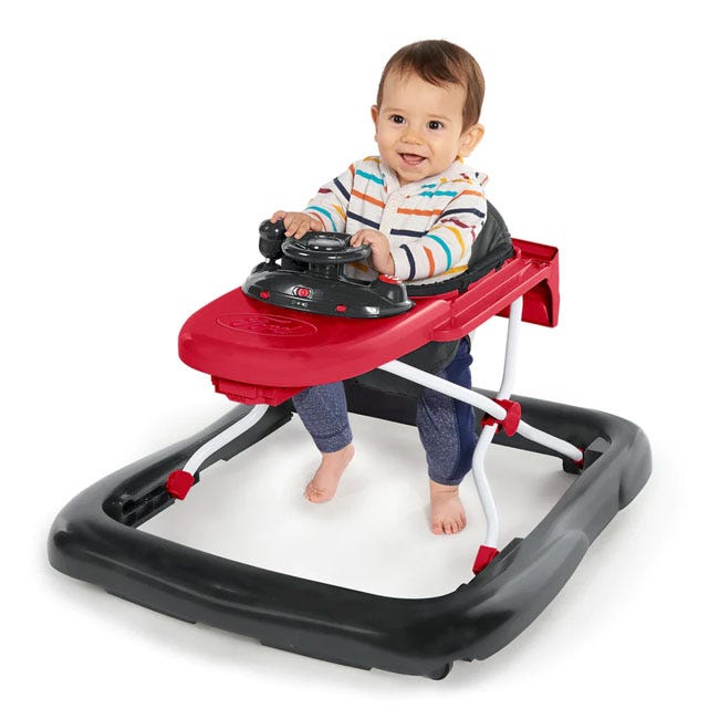 BRIGHT STARTS FORD MUSTANG 4IN1 ACTIVITY PUSH WALKER RED