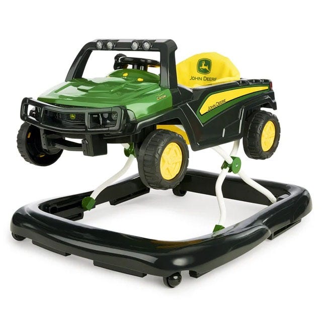 BRIGHT STARTS JOHN DEERE 4 IN 1 GATOR GREEN BABY ACTIVITY CE