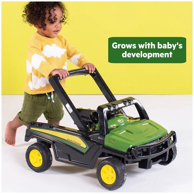 BRIGHT STARTS JOHN DEERE 4 IN 1 GATOR GREEN BABY ACTIVITY CE