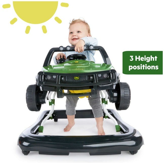 BRIGHT STARTS JOHN DEERE 4 IN 1 GATOR GREEN BABY ACTIVITY CE