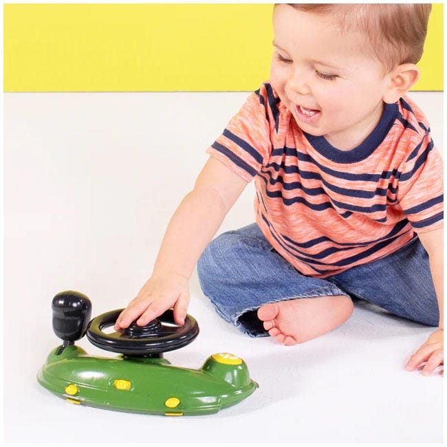 BRIGHT STARTS JOHN DEERE 4 IN 1 GATOR GREEN BABY ACTIVITY CE