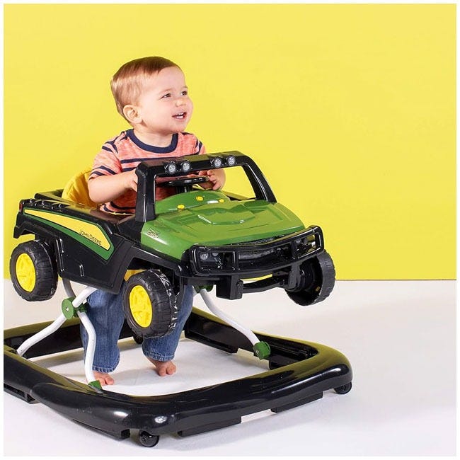 BRIGHT STARTS JOHN DEERE 4 IN 1 GATOR GREEN BABY ACTIVITY CE
