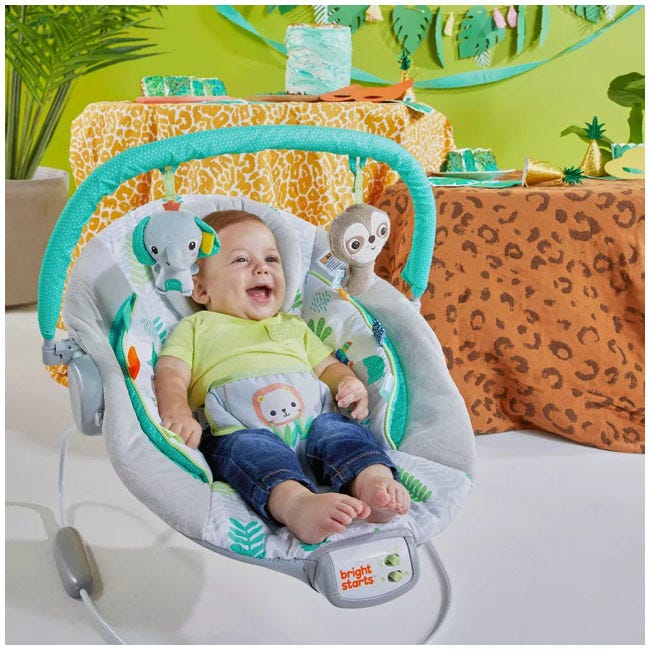 BRIGHT STARTS JUNGLE VINES BABY BOUNCER