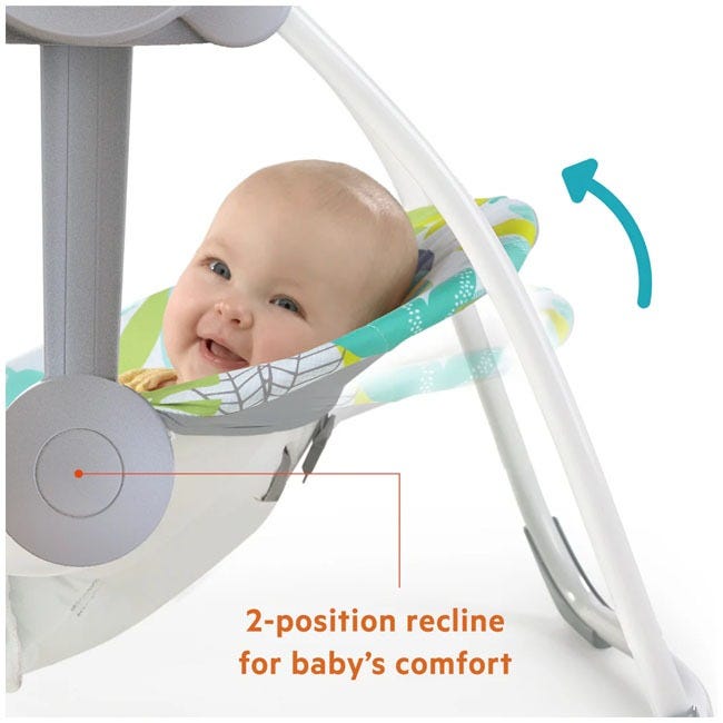 BRIGHT STARTS RAINFOREST VIBES PORTABLE ROCKER