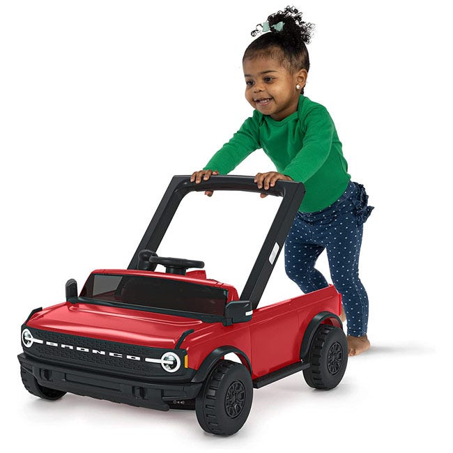 BRIGHT STARTS FORD BRONCO 4IN1 ACTIVITY PUSH WALKER RED