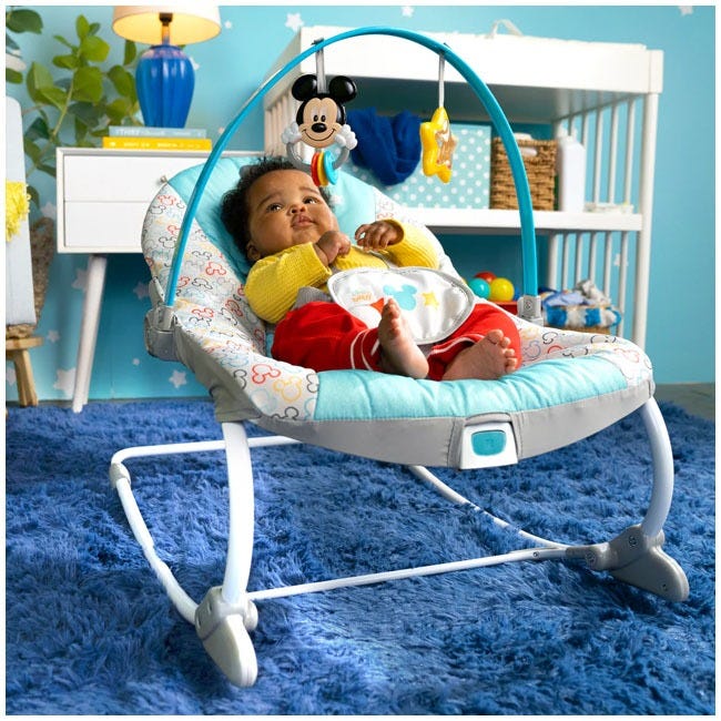 BRIGHT STARTS DISNEY BABY MICKEY MOUSE ORIGINAL BESTIE 2IN1