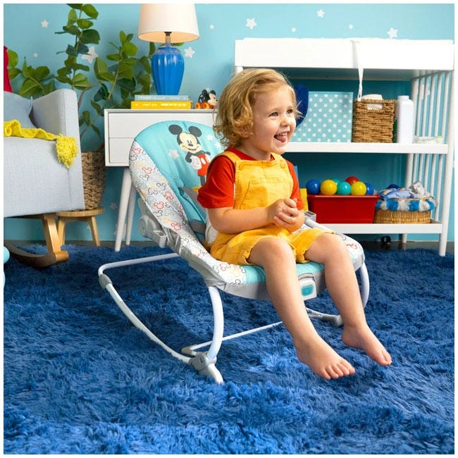 BRIGHT STARTS DISNEY BABY MICKEY MOUSE ORIGINAL BESTIE 2IN1