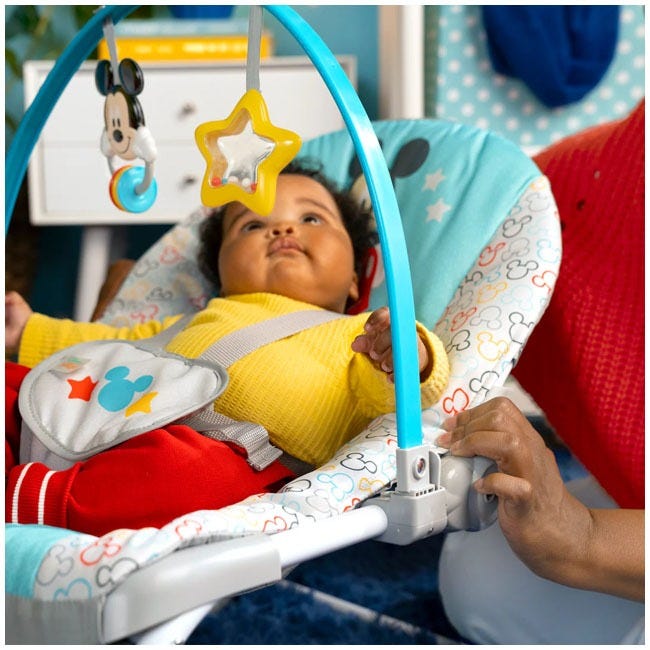 BRIGHT STARTS DISNEY BABY MICKEY MOUSE ORIGINAL BESTIE 2IN1