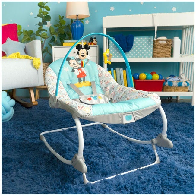 BRIGHT STARTS DISNEY BABY MICKEY MOUSE ORIGINAL BESTIE 2IN1