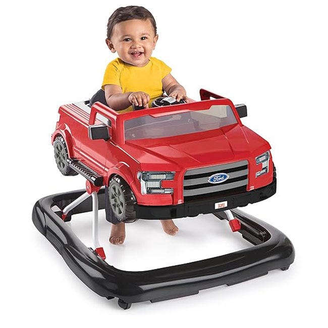 BRIGHT STARTS FORD F-150 4IN1 RED PUSH WALKER