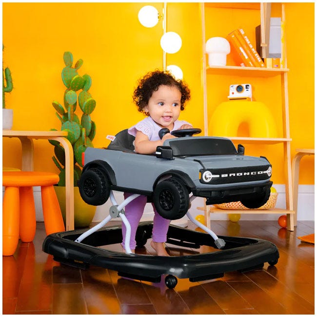 BRIGHT STARTS FORD BRONCO 4IN1 ACTIVITY PUSH WALKER GRAY