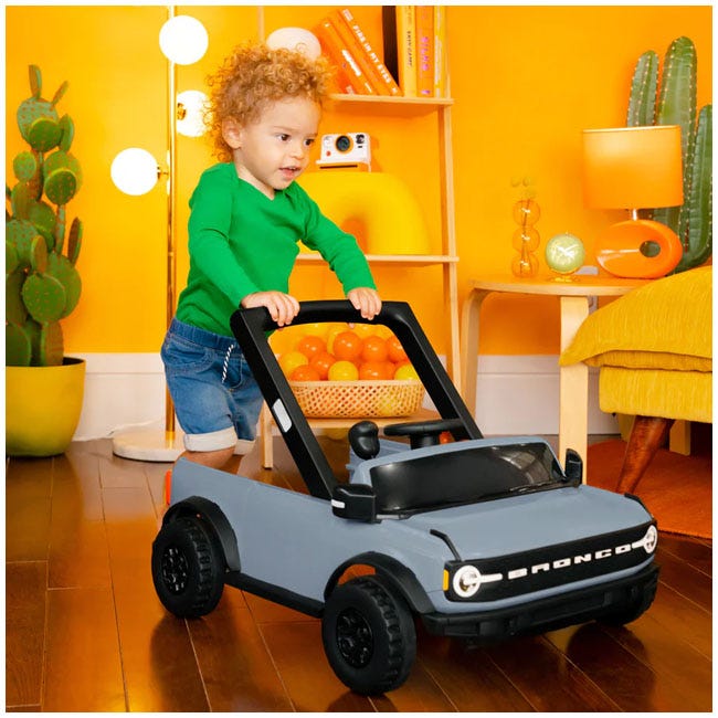 BRIGHT STARTS FORD BRONCO 4IN1 ACTIVITY PUSH WALKER GRAY