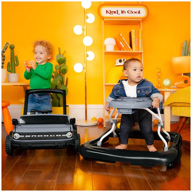 BRIGHT STARTS FORD BRONCO 4IN1 ACTIVITY PUSH WALKER GRAY
