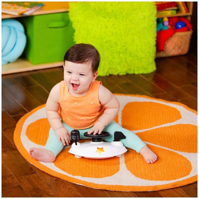 BRIGHT STARTS LITTLE SPEEDSTER 3-IN-1 CAR WALKER RED RACER