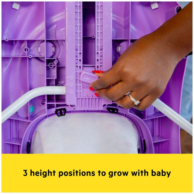 BRIGHT STARTS LITTLE SPEEDSTAR 3-IN-1 CAR WALKER PURPLE RACE