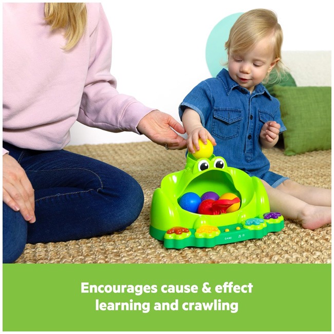 BRIGHT STARTS POPPIN' BALL FROG BALL PLAY TOY