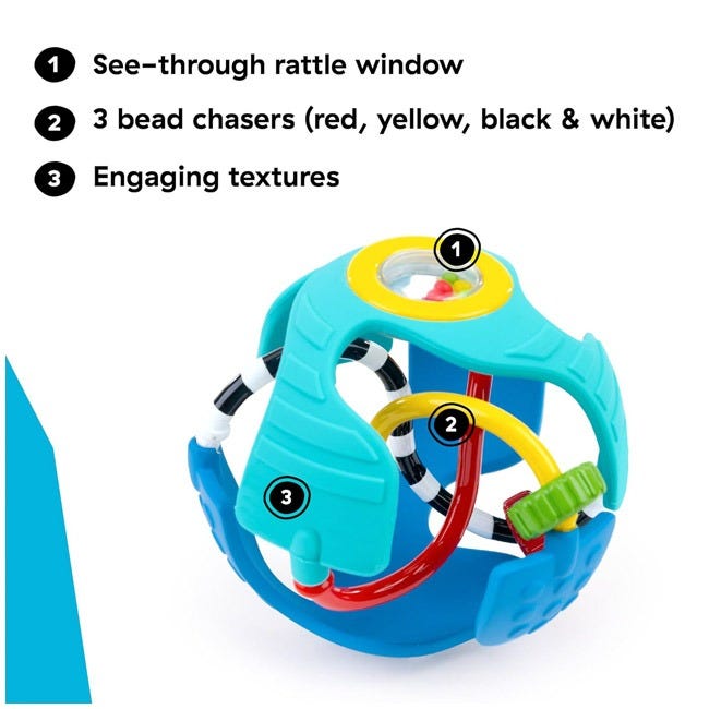 BABY EINSTEIN RATTLE AND SENSE SENSORY BALL