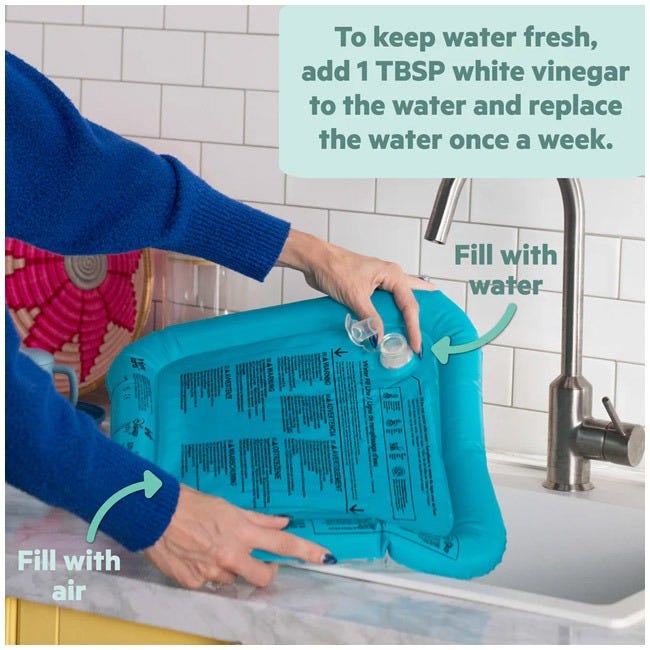 BRIGHT STARTS STITCH MAKING WAVES TUMMY TIME WATER MAT