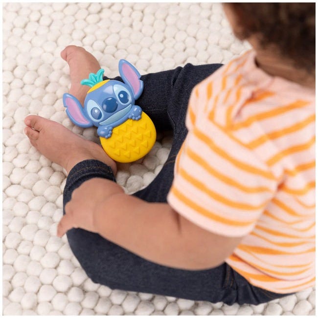 BRIGHT STARTS STITCH TROPICAL TEETHE RATTLE AND TEETHER TOY