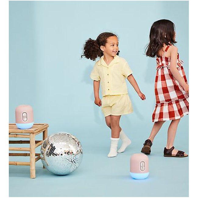 KREAFUNK GLOWIE KIDS BLUETOOTH SPEAKER DUSTY ROSE