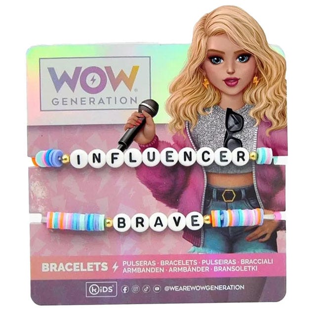 WOW GENERATION BRACELETS WITH MESSAGE BOX 2PCS PACK