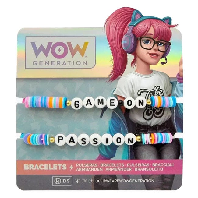 WOW GENERATION BRACELETS WITH MESSAGE BOX 2PCS PACK