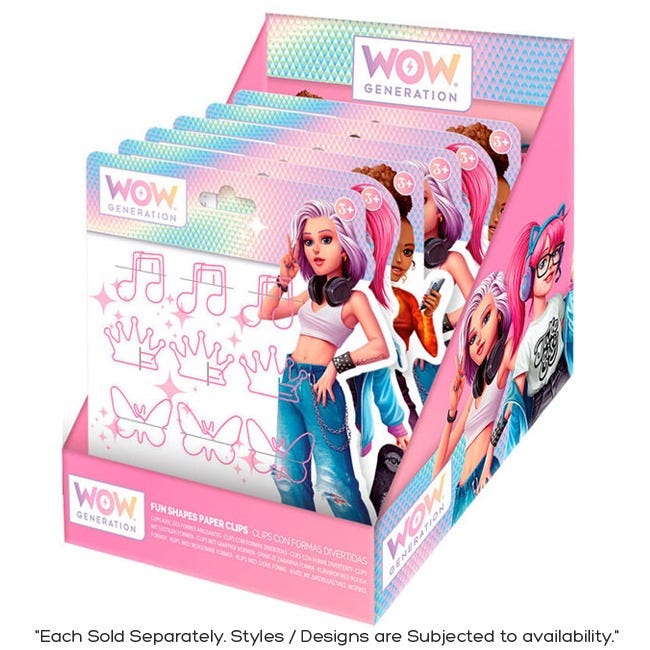 WOW GENERATION CLIPS WITH FUN SHAPES