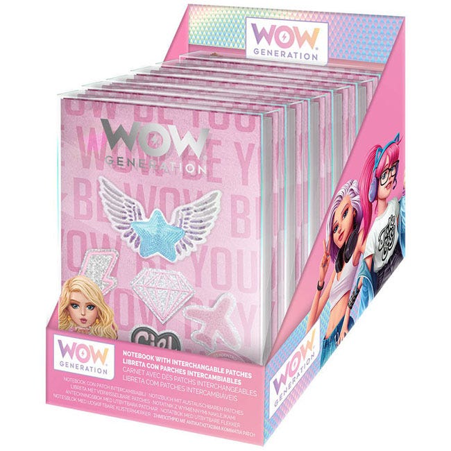 WOW GENERATION INTERCHANGEABLE PATCHES NOTEBOOK
