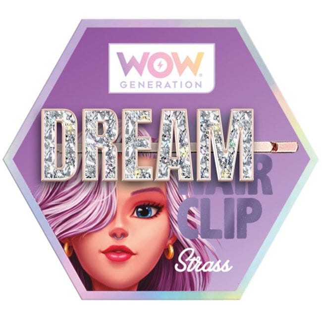 WOW GENERATION GLITTER HAIR PINS WITH MESSAGE