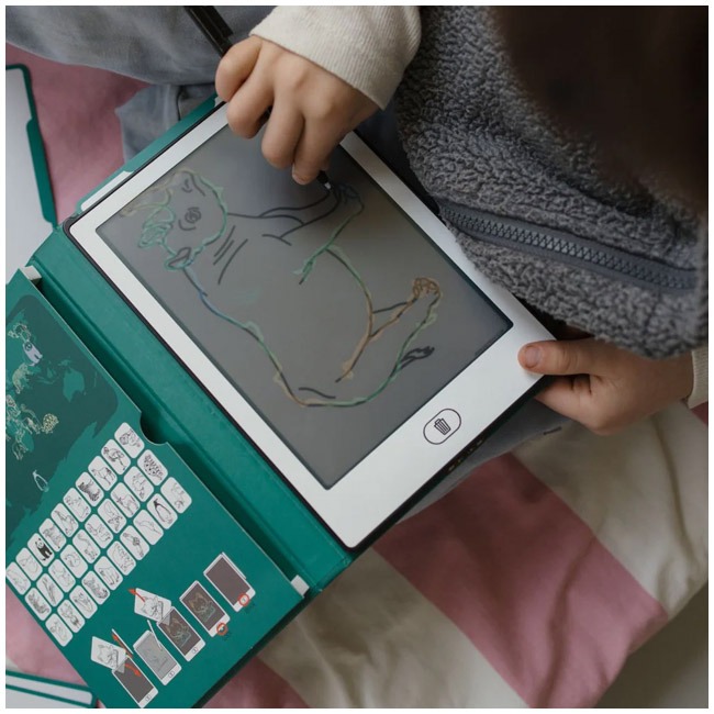 KIDYWOLF DRAW-MINI LCD TRACING BOOK ANIMALS AROUND THE WORLD