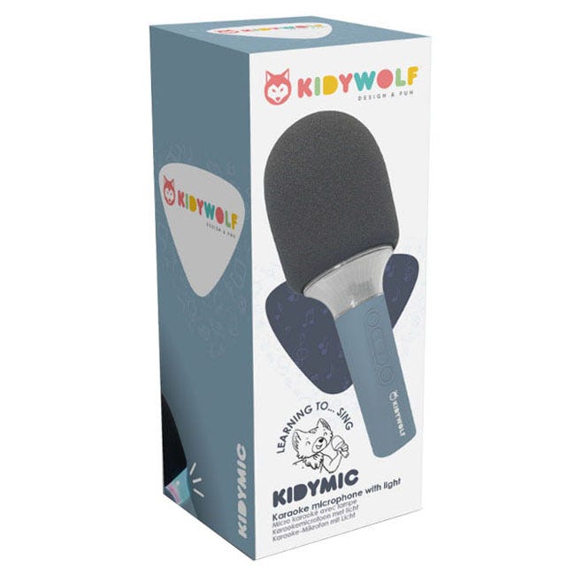 KIDYWOLF KIDYMIC KARAOKE MICROPHONE - BLUE