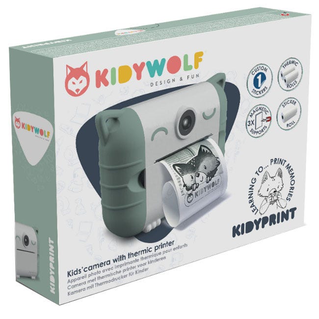 KIDYWOLF KIDYPRINT THERMAL PRINTING CAMERA - GREEN