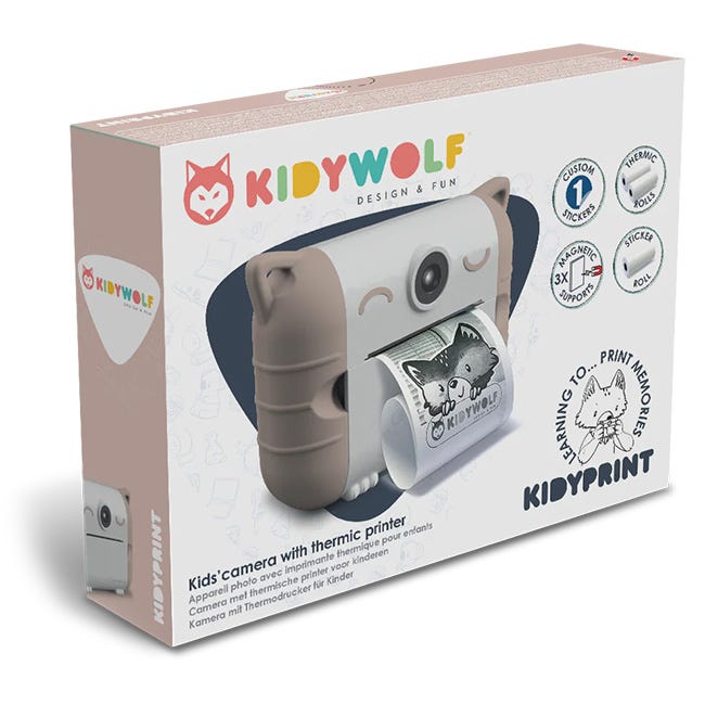 KIDYWOLF KIDYPRINT THERMAL PRINTING CAMERA -PINK