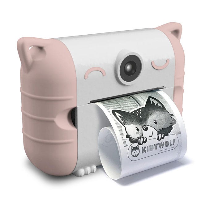 KIDYWOLF KIDYPRINT THERMAL PRINTING CAMERA -PINK