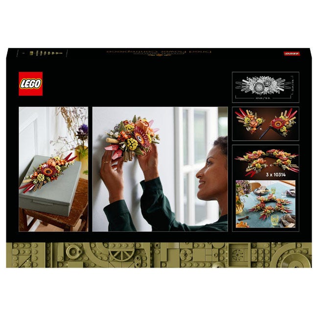 LEGO ICONS DRIED FLOWER CENTERPIECE