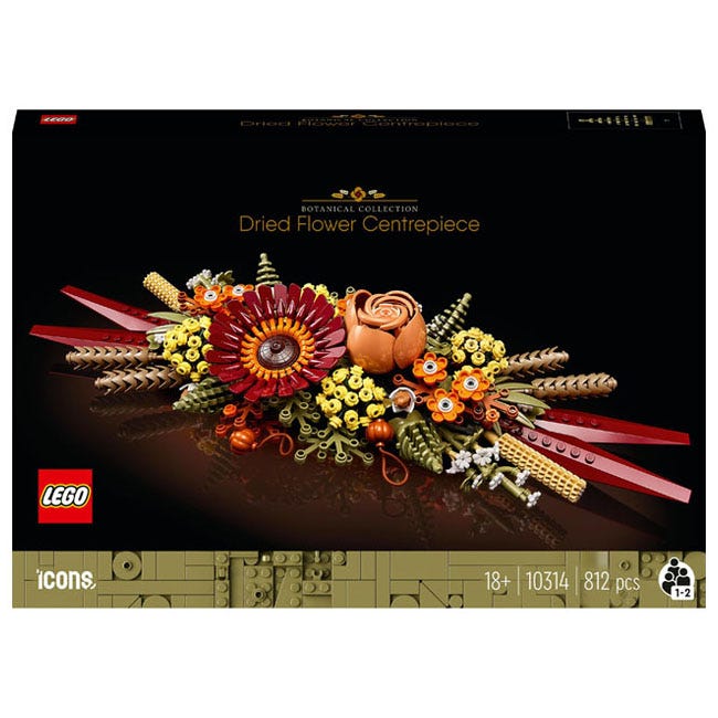 LEGO ICONS DRIED FLOWER CENTERPIECE